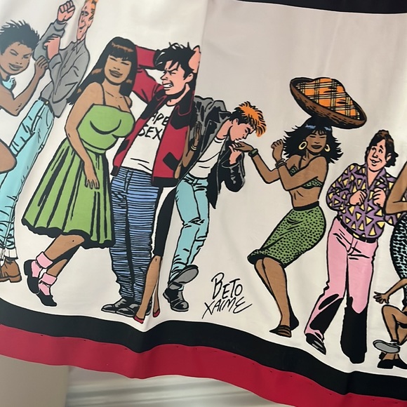 Pinup Couture Love & Rockets skirt, XL - Picture 3 of 8